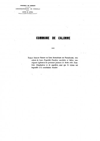 Calonne