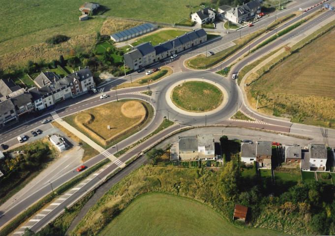 Arlon. Giratoire de "Knepchen", avec les RN4 et RN82.