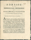 Adresse des représentants provisoires du peuple libre de la Ville d'Anvers à la Convention nationale de France