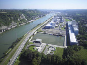 Flémalle. Ivoz-Ramet. Port autonome de Liège. Vues aériennes.
