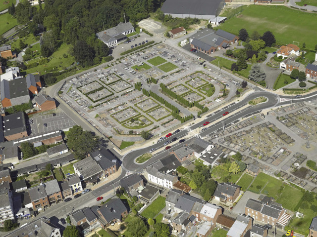 Marche-en-Famenne. Vues aériennes.