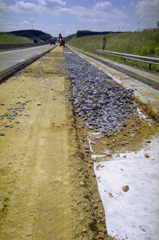 Neufchâteau. Travaux sur les autoroutes E25 et E40.