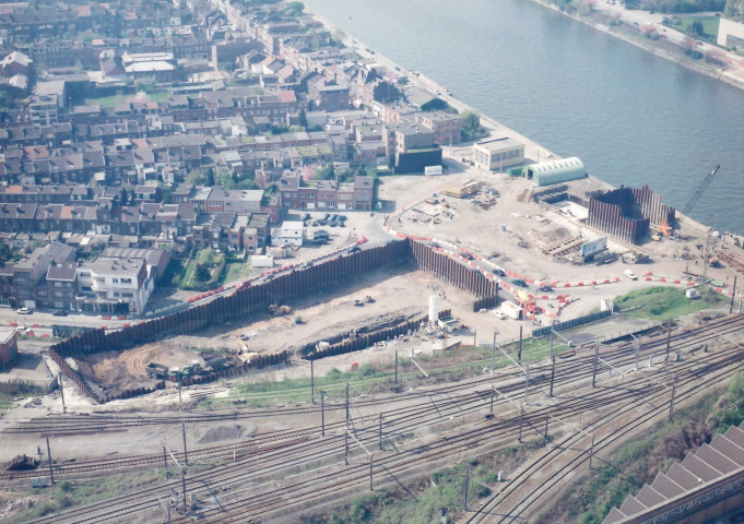 Liège. Kinkempois. Evolution des travaux de la jonction E25 - E40 (4).