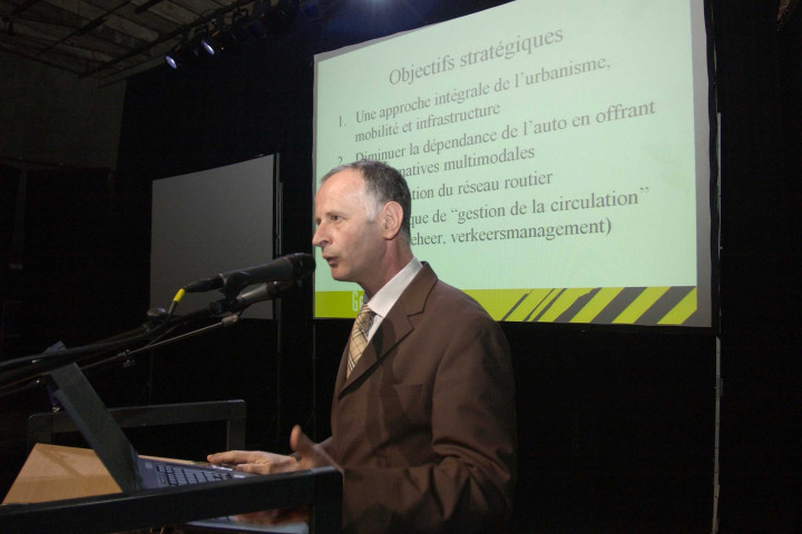 Fleurus. Ferme de Martinroux. Conférence pour M. le ministre André Antoine.