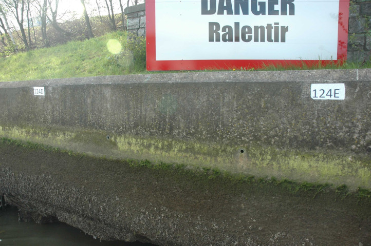 Flémalle. Etat des berges à hauteur d'Ivoz-Ramet.