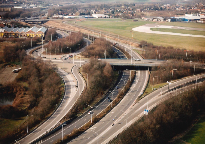 Charleroi. Gosselies. Vues aériennes.