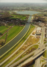 Mons. Ghlin. Pont des rues de Jurbise, de Molignou et de Baudour.