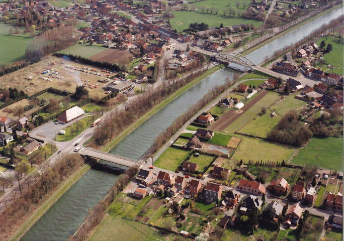 Mons. Ghlin. Ponts des rues de Jurbise et du Mouligneau.