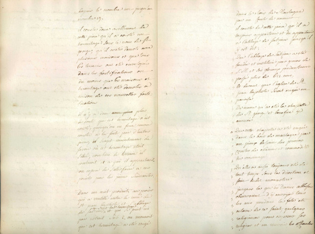 Pièces relatives à l'ermitage Saint-Georges, construit sur le site de la citadelle de Namur.