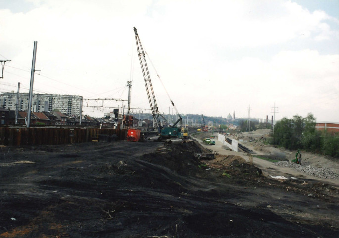 Liège. Kinkempois. Evolution des travaux de la jonction E25 - E40 (5).