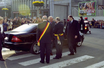 Hôtel de Ville. Accueil et réception du couple royal.