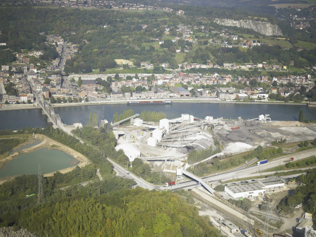 Engis. Hermalle-sous-Huy. Vues aériennes.