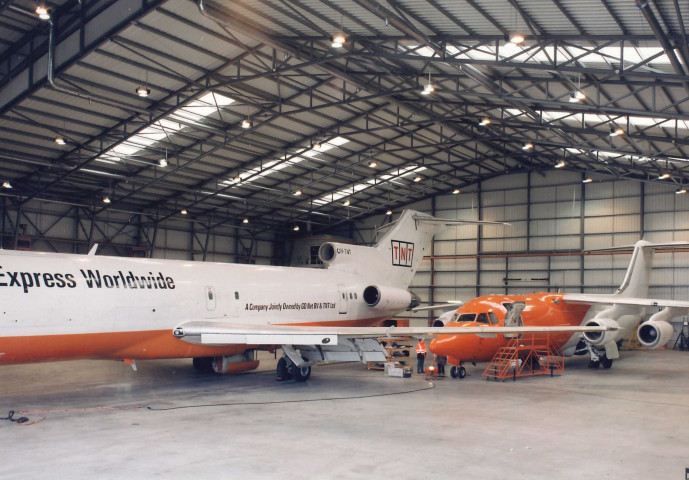 Grâce-Hollogne. Bierset. Hangar de maintenance de TNT.