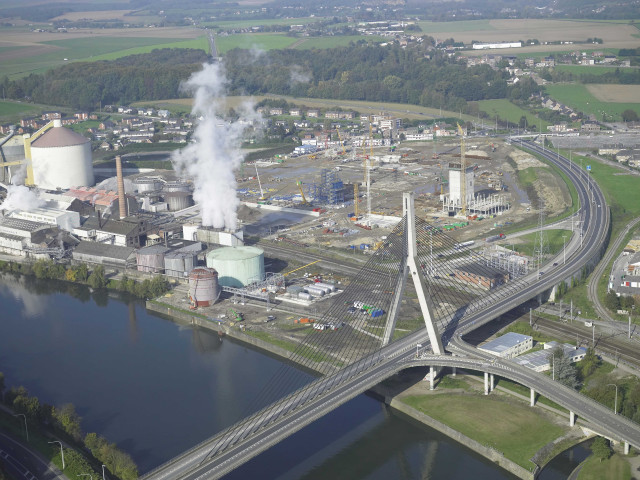 Wanze. Vues aériennes.