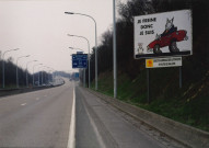 Spontin. Campagne de sécurité sur autoroute: "Je freine donc je suis".