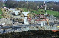 Herve. Battice. E40. Futur pont-route n°49 de Chaineux (BK 110.8).