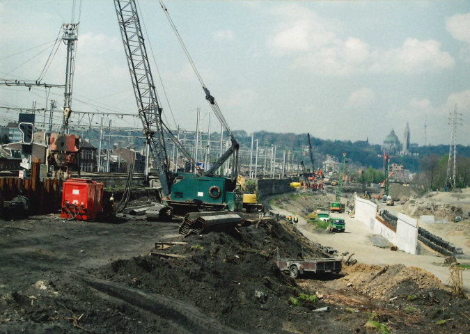 Liège. Kinkempois. Evolution des travaux de la jonction E25 - E40 (5).