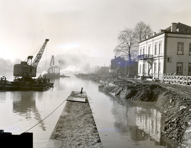 Construction de murs de quai