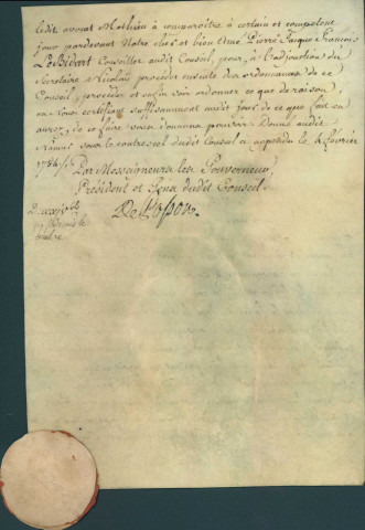 Supplication de l'avocat Tarte à propos du différend impliquant l'épouse d'Édouard Bivort et l'avocat Mathieu.