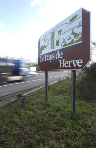 Herve. Panneaux d'informations touristiques: "Pays de Herve".
