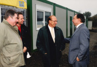 Tubize. Clabecq. Visite de M. le ministre Daerden. Centre de regroupement de produits de dragage de Vraimont (CRPD).