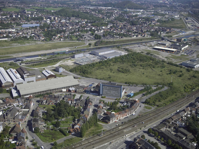 Charleroi. Couillet. Vues aériennes.