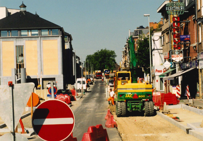 Namur. Chantiers. Aménagements du Boulevard du Nord.