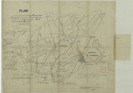 Plan de la concession du charbonnage d'Appaumée-Ransart, pour être joint à une demande d'échange de concession, avec les charbonnages du Bois communal de Fleurus.