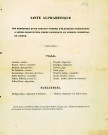 Listes de candidats aux élections de 1836.