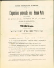 Bulletin de souscription à la tombola qui sera organisée lors de l'Exposition générale des Beaux-Arts précitée.