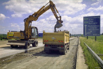 Neufchâteau. Travaux sur les autoroutes E25 et E40.