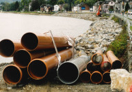 Namur. Wépion. Ecluse n°8. Construction d'un RAVeL.