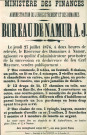 Affiche annonçant la vente des biens de Cerf Mayence.