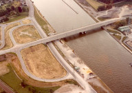Vue aérienne du pont
