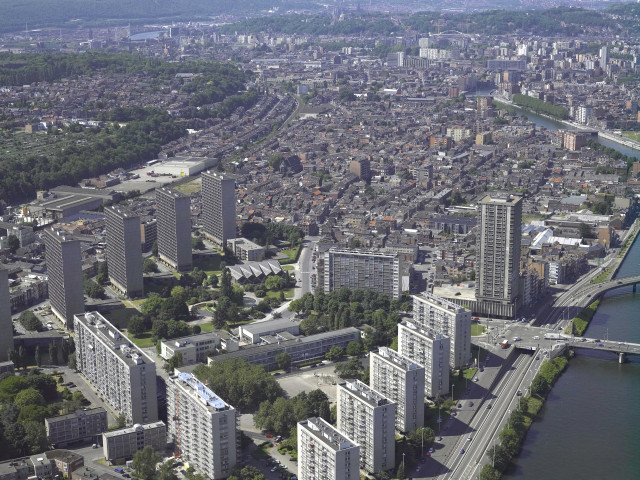 Liège. Bressoux et Droixhe. Vues aériennes.