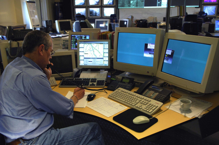 Namur. Daussoulx. Centre Perex avec la RTBF et la police.