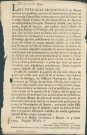 Annonce des officiers municipaux de Namur réquisitionnant tout le froment, seigle et épeautre, de la mairie de Feix et du baillage de Wasseige. Recensement des quantités. Signé Coppoy.