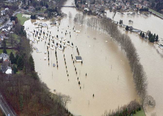 Esneux. Inondations.