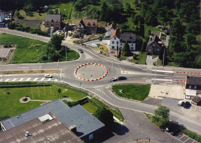 Floreffe. Floriffoux. RN90. Aménagements des ronds points et des carrefours.