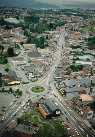 Fléron. Magnée. RN3-621-673. Giratoire du carrefour de la clé.