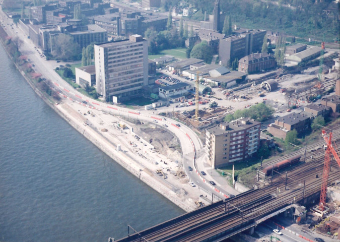 Liège. Kinkempois. Evolution des travaux de la jonction E25 - E40 (4).