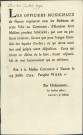 Annonce des officiers municipaux de Namur demandant aux habitants d'éclairer leur maison "pendant l'obscurité". Signé Coppoy.