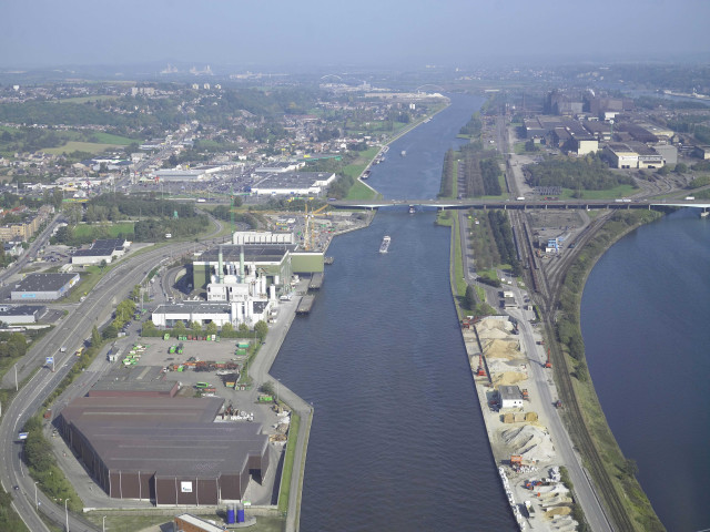 Herstal. Canal Albert. Vues aériennes.