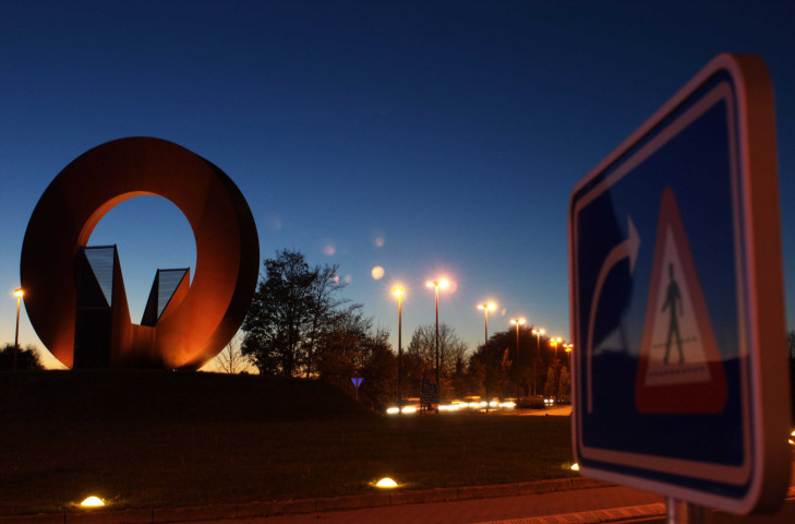 Gembloux. Giratoire des 3 clés.