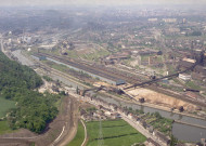 Charleroi, Dampremy et Marchienne-au-Pont. La Sambre.