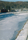 Hastière. La Meuse sous glace.