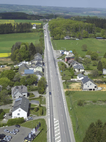 Aubange. Giratoires d'Aubange - centre - zoning d'Aix sur Close.