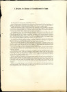 Cinq tracts électoraux du vicomte Pierre Desmanet de Biesme. (un tract date du 15 septembre 1851 ; les autres ne sont pas datés)