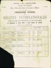 Programme officiel des Régates internationales organisées, à Namur, le 9 juillet 1882.