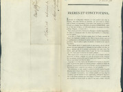 Lettre de l'Assemblée générale des représentants provisoires du peuple souverain de Namur aux maire et échevins d'une commune les informant de la procédure électorale suivie à Namur le 5 décembre 1792 et les invitant à faire de même. Signé De Posson président, J.D. Mathieu secrétaire
